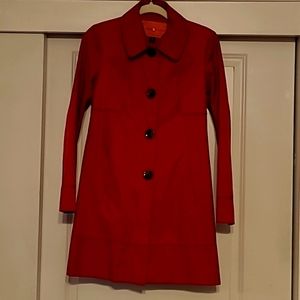 Deep Red Red Ivanka Trump Trench coat